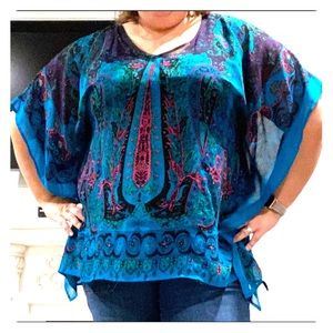 Sheer, flattering shirt!